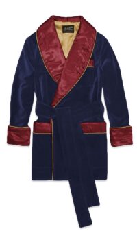1 1velvet smoking jacket elegance1, Dressing Gowns and Pajamas by Baturina Homewear