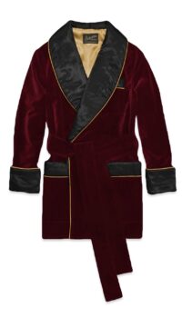 2 1velvet smoking jacket elegance1, Dressing Gowns and Pajamas by Baturina Homewear