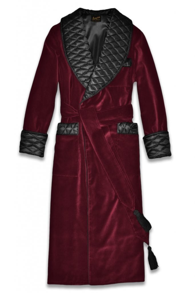 black burgundy velvet dressing gown 1, Dressing Gowns and Pajamas by Baturina Homewear