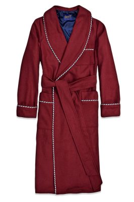 Mens Classic Robe Velvet Dressing Gown | Baturina Homewear