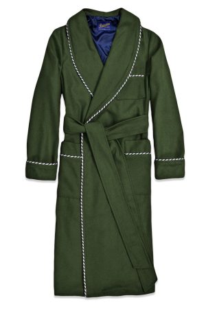 green1 wool dressing gown 1, Dressing Gowns and Pajamas by Baturina Homewear