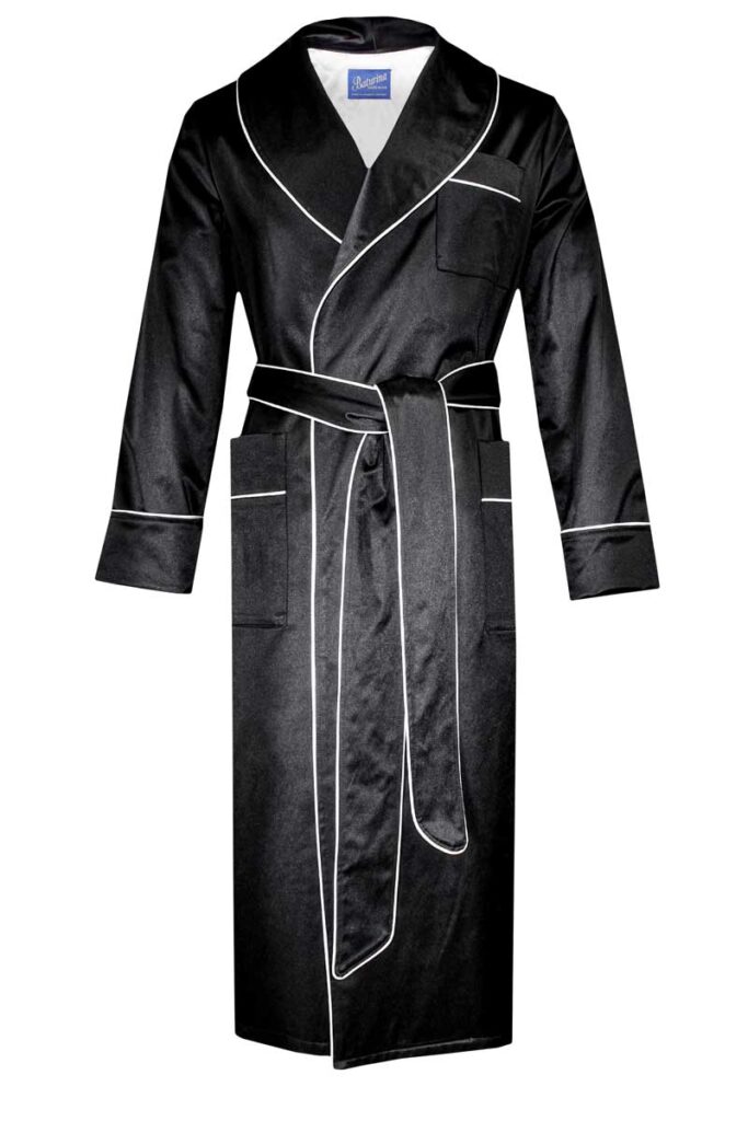 black satin dressing gown, Dressing Gowns and Pajamas by Baturina Homewear