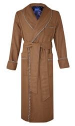 camel brown wool robe dressing gown men, Dressing Gowns and Pajamas by Baturina Homewear
