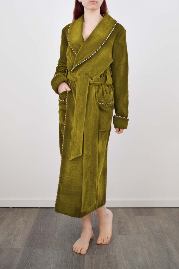 Bathrobe in Holly Vine Long