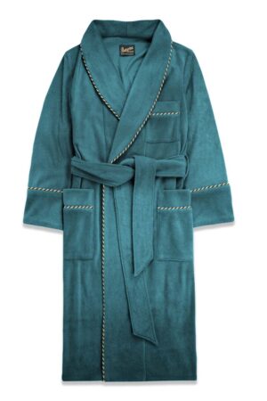 teal1 fleece dressing gown robe extra warm, Dressing Gowns and Pajamas by Baturina Homewear