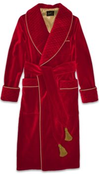 bright red velvet robe men, Dressing Gowns and Pajamas by Baturina Homewear