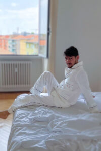 white pajamas2, Dressing Gowns and Pajamas by Baturina Homewear