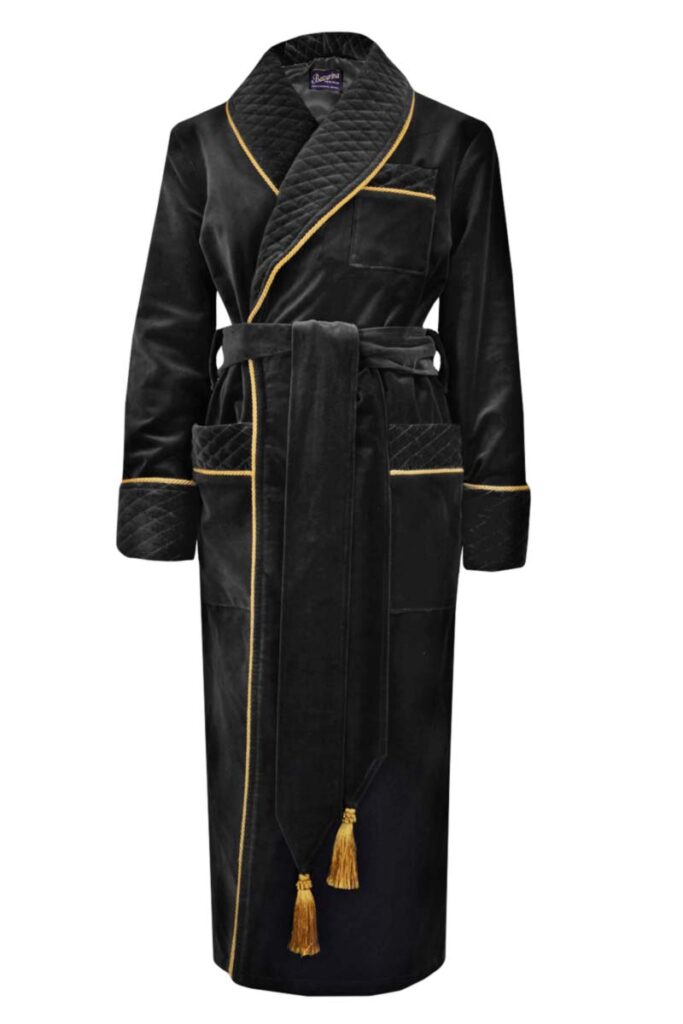 blk ladies velvet robe men, Dressing Gowns and Pajamas by Baturina Homewear