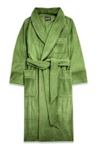 light green3 fleece dressing gown robe extra warm, Dressing Gowns and Pajamas by Baturina Homewear