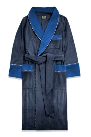 navyroyal1 fleece dressing gown robe extra warm, Dressing Gowns and Pajamas by Baturina Homewear