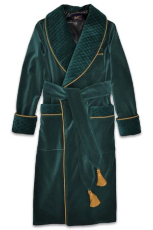 emerald dressing gown velvet robe men, Dressing Gowns and Pajamas by Baturina Homewear