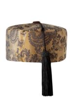 Smoking Cap Gold Paisley