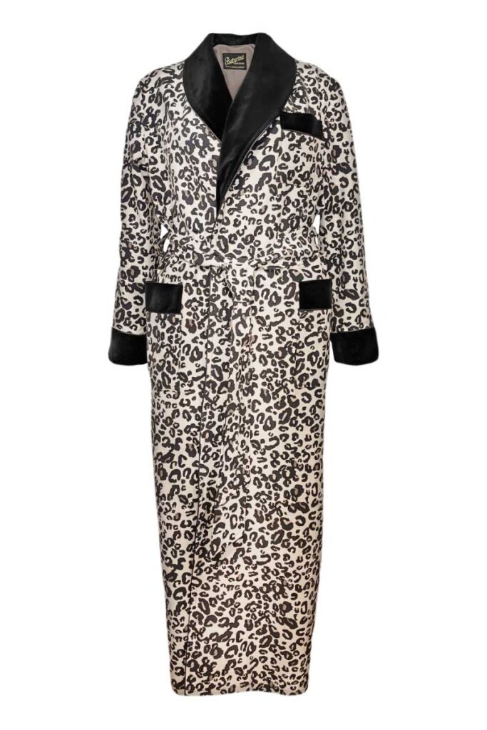 black ladies leopard robe velvet, Dressing Gowns and Pajamas by Baturina Homewear