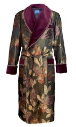 mens dressing gown floral elegance robe, Dressing Gowns and Pajamas by Baturina Homewear
