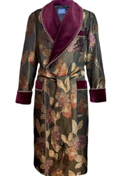 mens dressing gown floral elegance robe, Dressing Gowns and Pajamas by Baturina Homewear