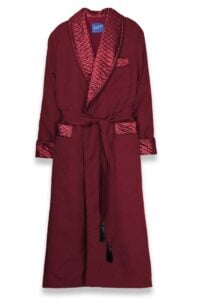 burgundy1 black robe quilted silk warm long dressing gown, Dressing Gowns and Pajamas by Baturina Homewear