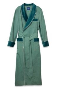 green velvet cotton robe, Dressing Gowns and Pajamas by Baturina Homewear