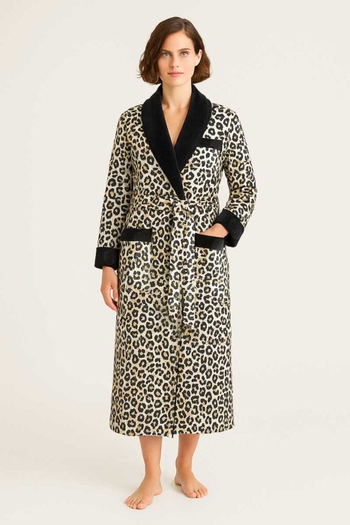 robe dressing gown leopard pajamas, Dressing Gowns and Pajamas by Baturina Homewear