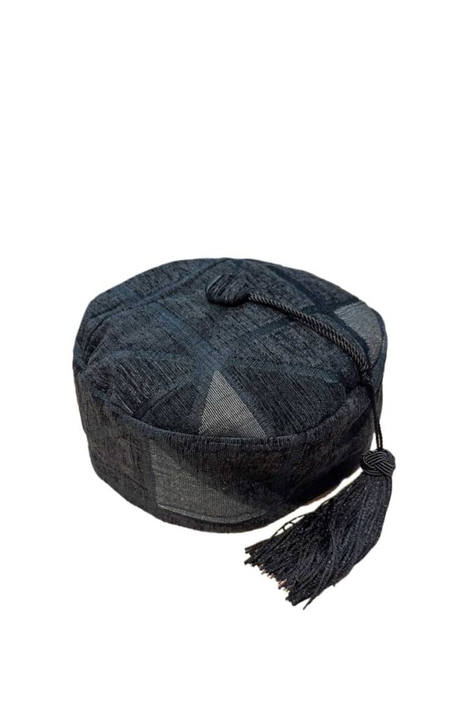 Smoking Cap Black Gemeotric - Image 1