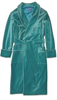 Deluxe Lounging in Plush Cotton Velvet - Discover our Irresistible Collection 01 1sea green velvet robe, Dressing Gowns and Pajamas by Baturina Homewear
