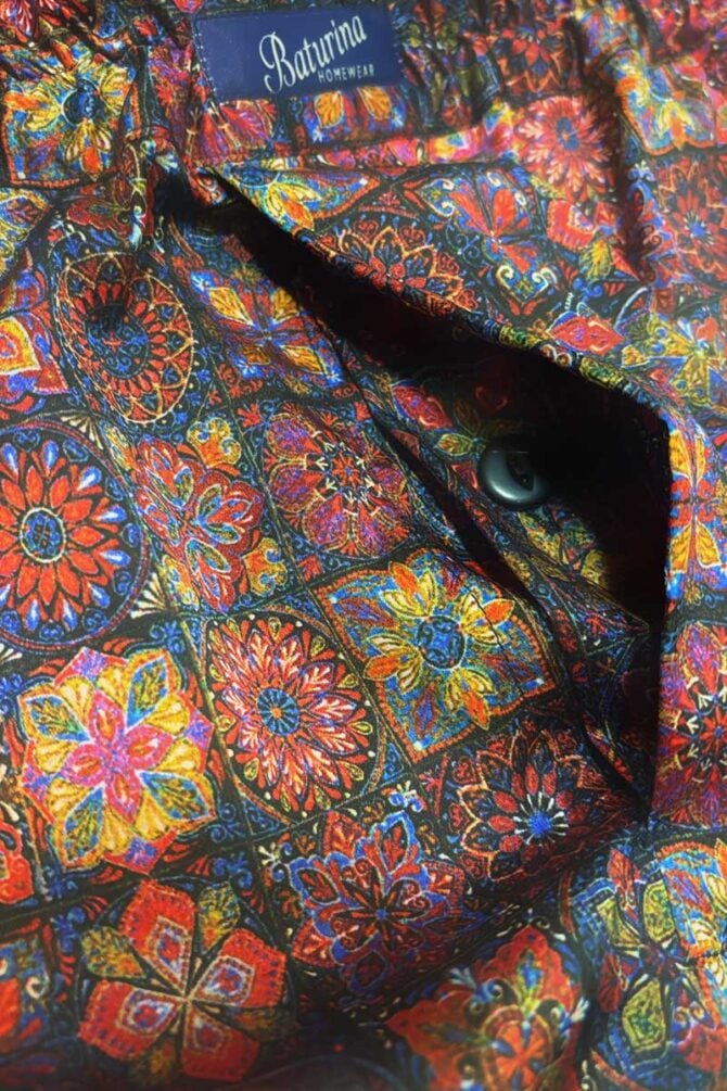 Men's Boxer Shorts Mosaic Silk - Image 3