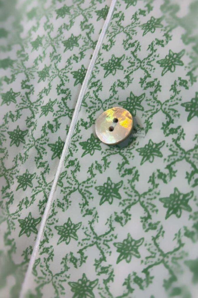 Men's Pajamas Set Green Medallion Cotton - Image 3