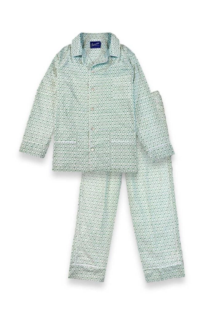 Women's Pajamas Set Green Medallion Cotton - Image 1