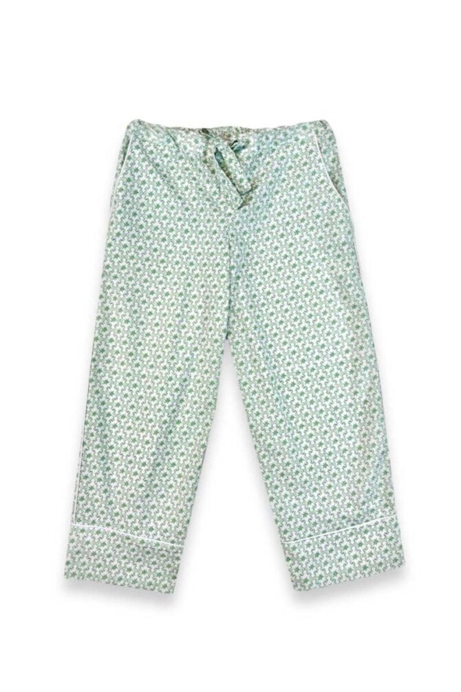 Kids' Pajamas Set Green Medallion Cotton - Image 3