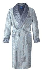 blue jacquard dressing gown, Dressing Gowns and Pajamas by Baturina Homewear