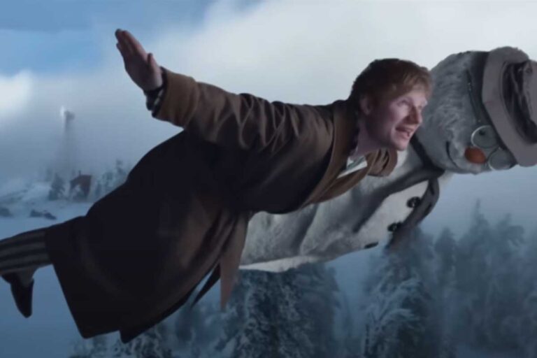 ​Ed Sheeran in the Merry Christmas music video (2021) Ed Sheeran wears a custom made wool dressing gown made by Baturina Homewear. Special thanks to Emma Janey Lipop and Tom Lipop for choosing us to create a custom robe for the Merry Christmas music video.
