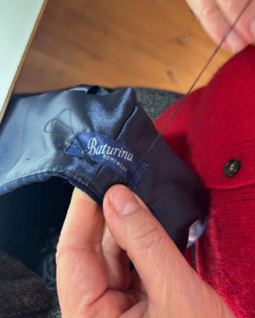 How a smoking cap is made 1 1how a smoking cap is made, Dressing Gowns and Pajamas by Baturina Homewear