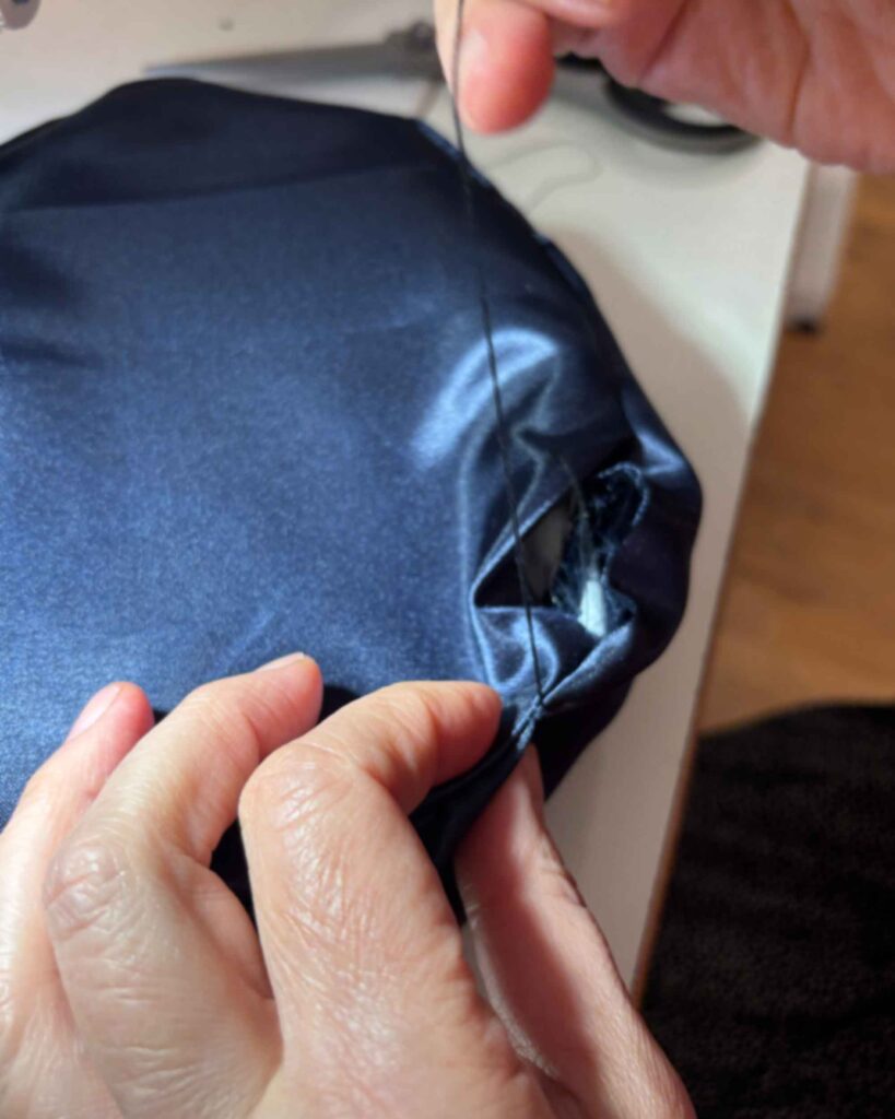 How a smoking cap is made 1 3how a smoking cap is made, Dressing Gowns and Pajamas by Baturina Homewear