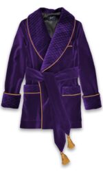 purple velvet robe men, Dressing Gowns and Pajamas by Baturina Homewear