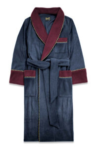 03burgundy navy 1 fleece dressing gown robe extra warm, Dressing Gowns and Pajamas by Baturina Homewear
