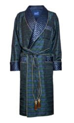 1blue green medallion dressing gown, Dressing Gowns and Pajamas by Baturina Homewear