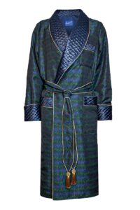 1blue green medallion dressing gown, Dressing Gowns and Pajamas by Baturina Homewear