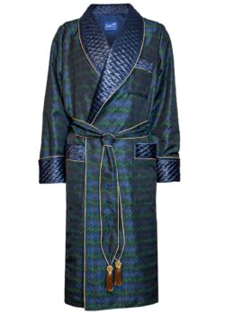 1blue green medallion dressing gown, Dressing Gowns and Pajamas by Baturina Homewear