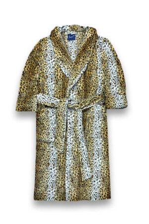 1 1Animal print robe fleece dressing gown, Dressing Gowns and Pajamas by Baturina Homewear
