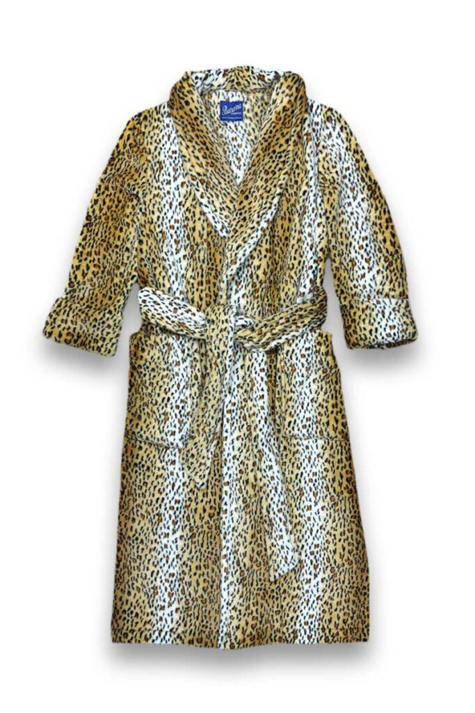 Animal print robe fleece dressing gown, Dressing Gowns and Pajamas by Baturina Homewear