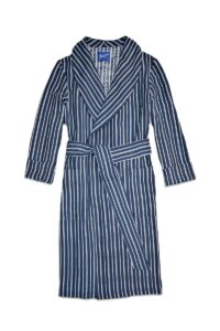 striped linen navy white summer robes, Dressing Gowns and Pajamas by Baturina Homewear