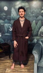 wool6 dressing gown photoshooting, Dressing Gowns and Pajamas by Baturina Homewear