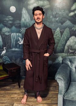 wool6 dressing gown photoshooting, Dressing Gowns and Pajamas by Baturina Homewear