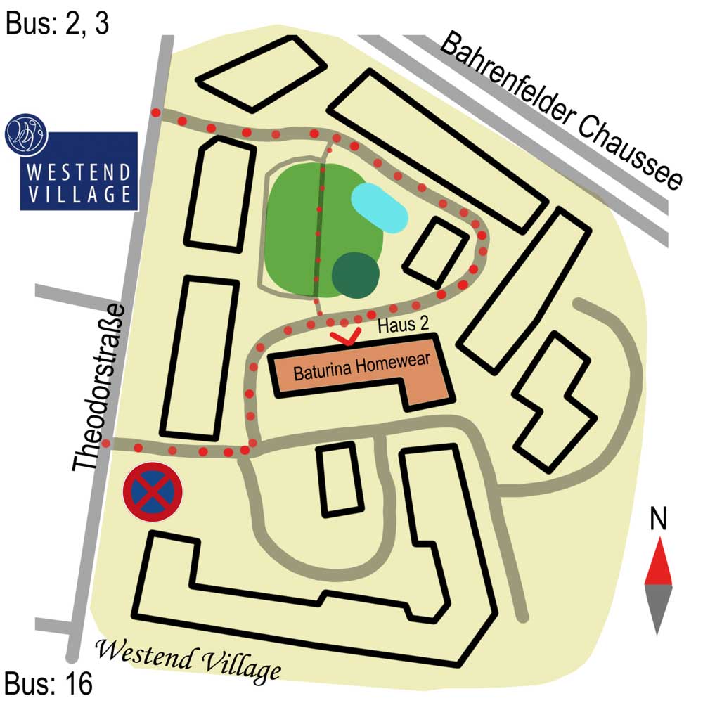 baturina location map, Dressing Gowns and Pajamas by Baturina Homewear